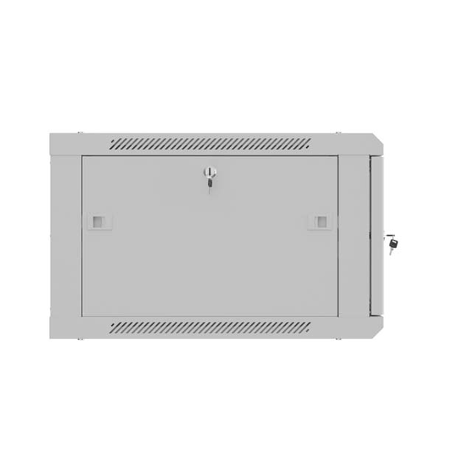 Lanberg 6U 600x600mm zidni mrežni ormar, 19", Flat pack, sivi, WF01-6606-23S - Slika 3