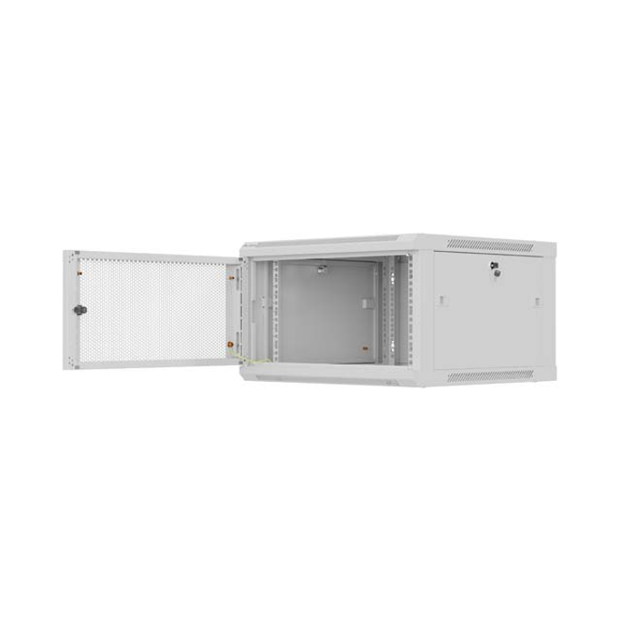 Lanberg 6U 600x600mm zidni mrežni ormar, 19", Flat pack, sivi, WF01-6606-23S - Slika 4
