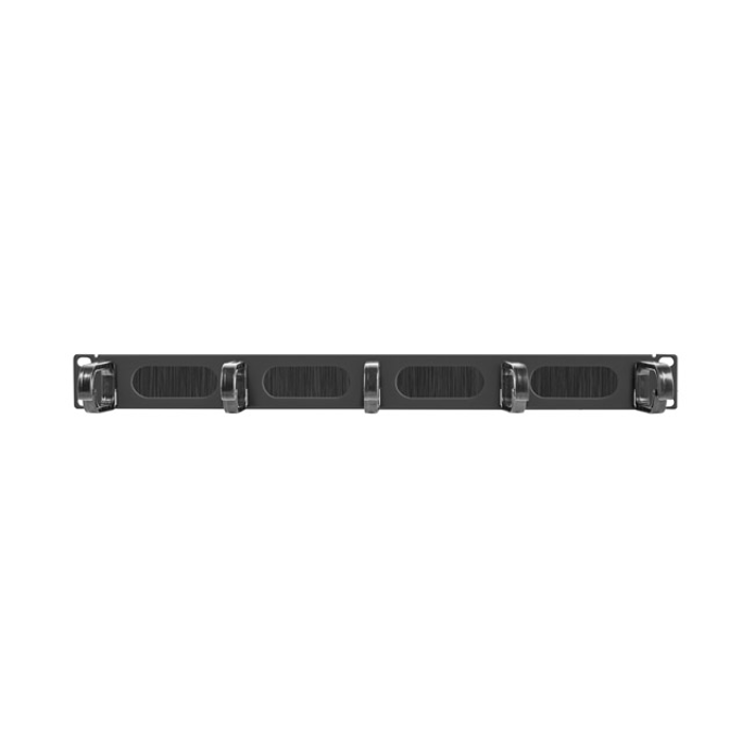 Lanberg panel za vođenje kabela s 5 prstenova - tip B, 19", 1U, brush, crni, AK-1203-B - Slika 3