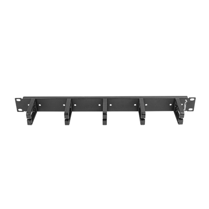 Lanberg panel za vođenje kabela s 5 prstenova - tip B, 19", 1U, crni, AK-1202-B - Slika 3
