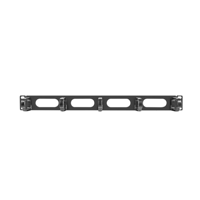 Lanberg panel za vođenje kabela s 5 prstenova - tip B, 19", 1U, crni, AK-1205-B - Slika 3