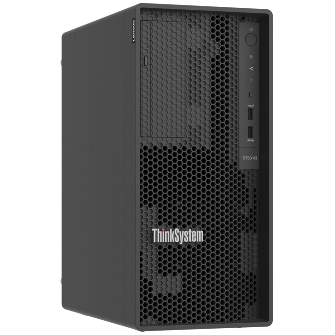 Lenovo Tower server ST50 V3, Intel Xeon 6353P 8C, 32GB (1x32), 2x960GB SATA SSD, SW RAID, 2x 1GB LAN, 500W, No DVD - Slika 1