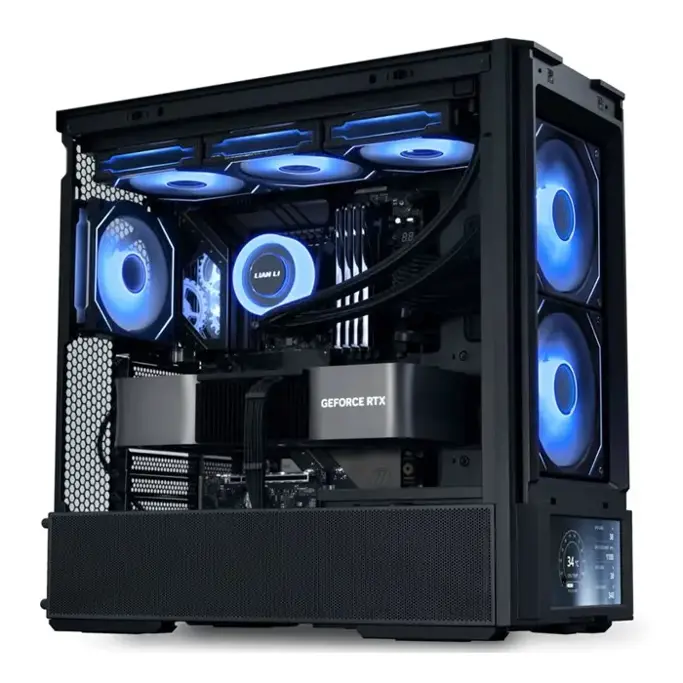 Lian Li Midi Tower LANCOOL 207 Digital, glass window, Black, LAN207DX, 4718466017642 - Slika 14
