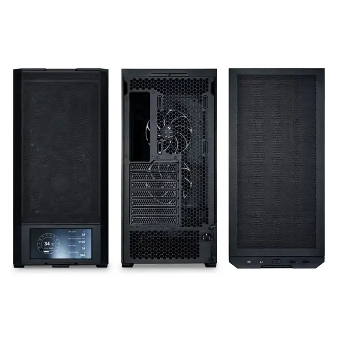Lian Li Midi Tower LANCOOL 207 Digital, glass window, Black, LAN207DX, 4718466017642 - Slika 3