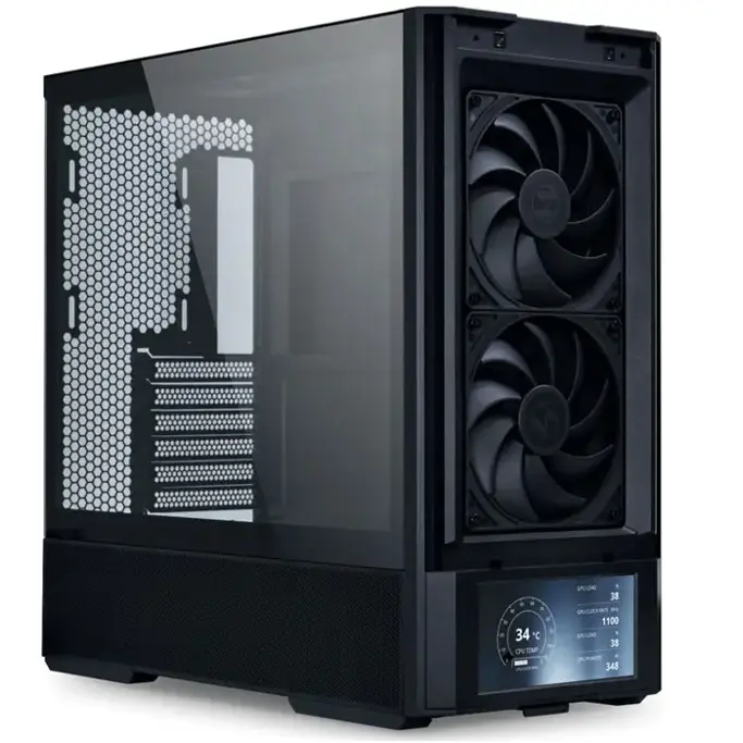 Lian Li Midi Tower LANCOOL 207 Digital, glass window, Black, LAN207DX, 4718466017642 - Slika 9