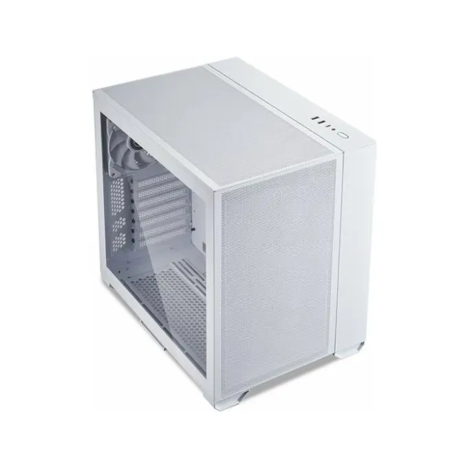 Lian Li Midi Tower O11 Air Mini, glass window, White, O11AMW, 4718466010698 - Slika 2