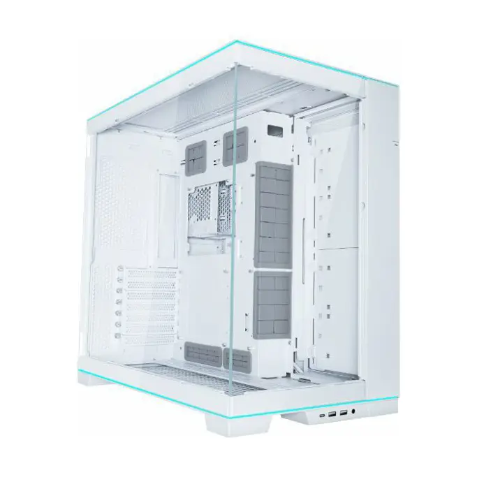 Lian Li Midi Tower O11 Dynamic Evo, RGB, glass window, White, O11DERGBW, 4718466014160 - Slika 1