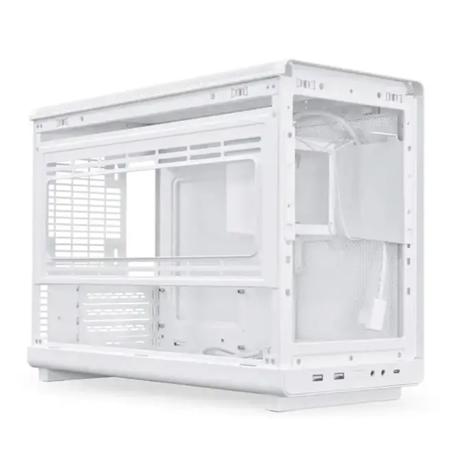 Lian Li Mini Tower DAN Cases A3 Wood, glass window, White, A3W-WDG, 4718466017574 - Slika 3