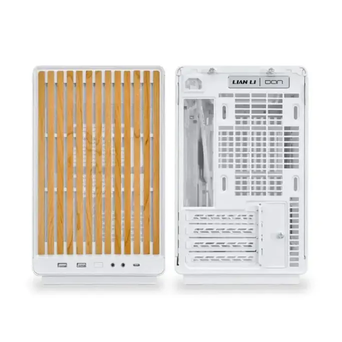 Lian Li Mini Tower DAN Cases A3 Wood, Mesh, White, A3-MATX-WD WHITE, 4718466015815 - Slika 3