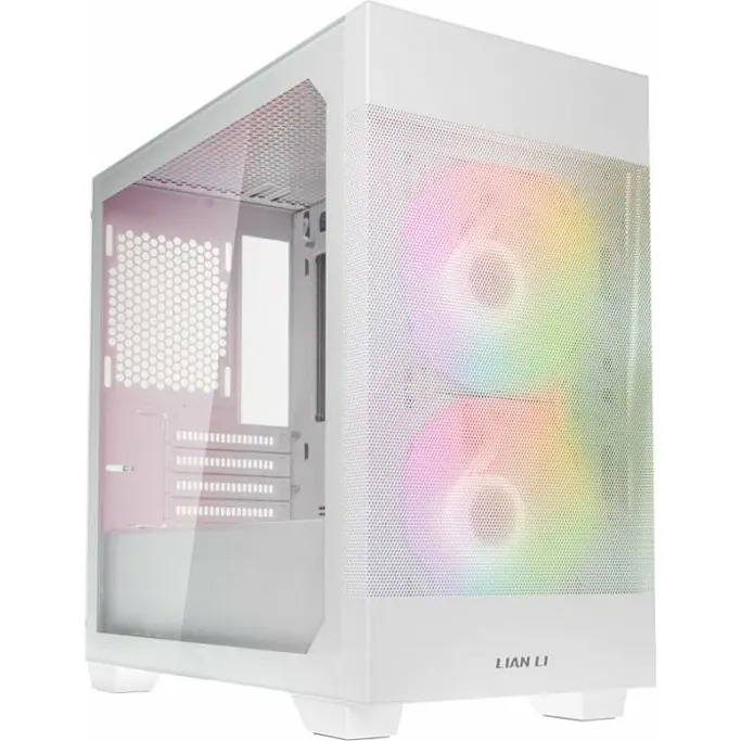 Lian Li Mini Tower LANCOOL 205M Mesh, glass window, White, 4718466012135 - Slika 1
