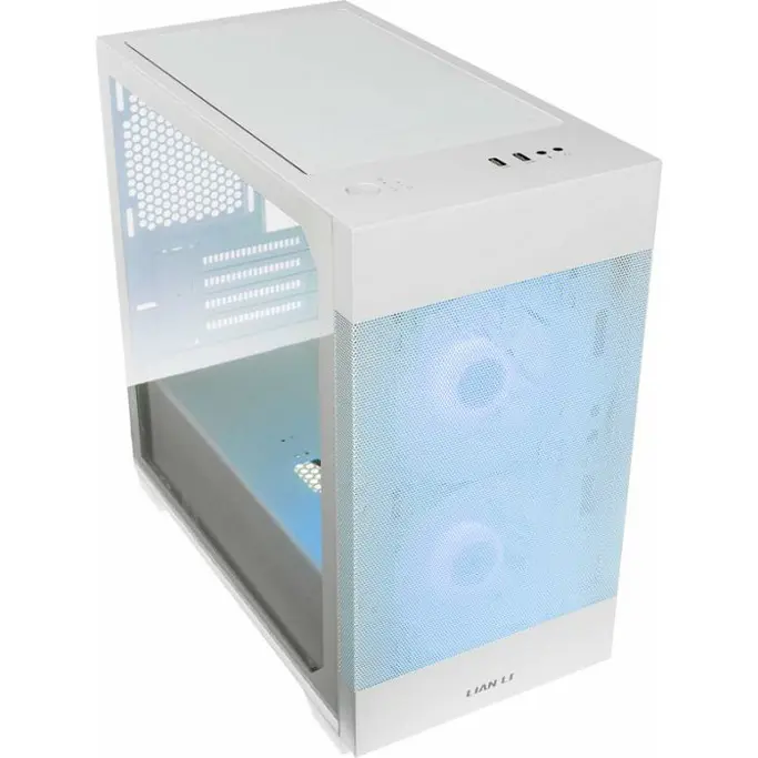 Lian Li Mini Tower LANCOOL 205M Mesh, glass window, White, 4718466012135 - Slika 3