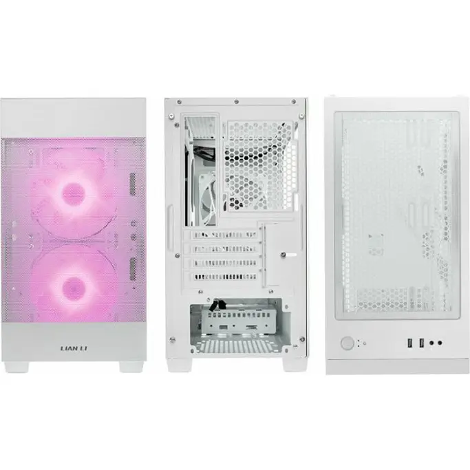 Lian Li Mini Tower LANCOOL 205M Mesh, glass window, White, 4718466012135 - Slika 6