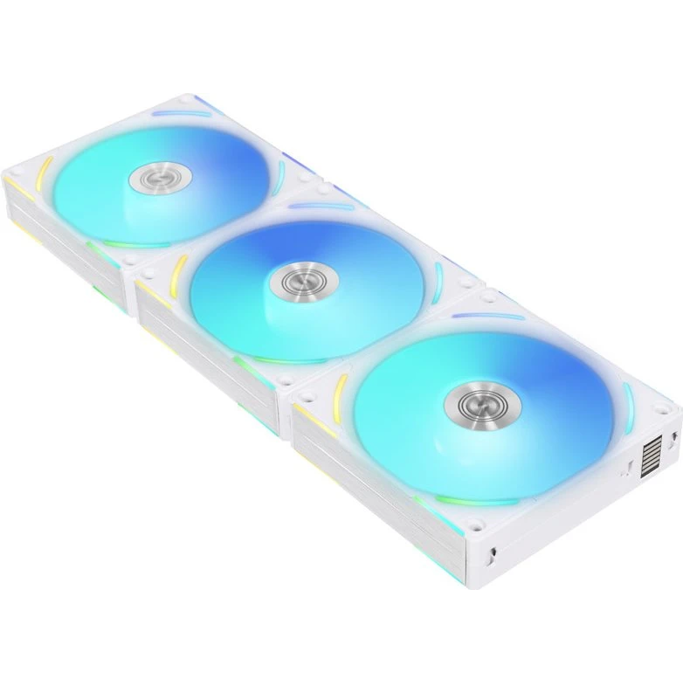 Lian Li ventilator 120mm UNI FAN AL120 V2 RGB, PWM, 3-pack + kontroler, White, 12ALV23W - Slika 1