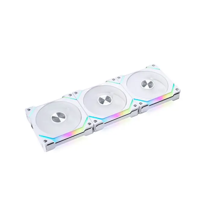 Lian Li ventilator 120mm UNI FAN SL120 V2 RGB PWM, 3-pack + kontroler, White, UF-SL120V2-3W - Slika 1
