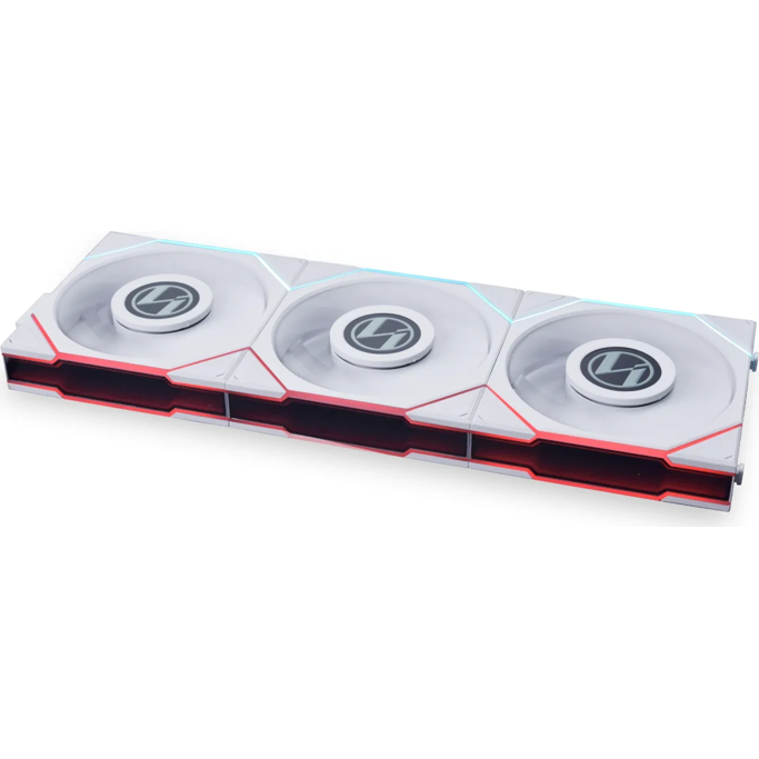 Lian Li ventilator 120mm UNI FAN TL LCD 120, ARGB, PWM, 3-pack + kontroler, White, 12TLLCD3W - Slika 1