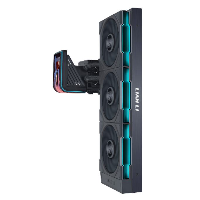 Lian Li vodeno hlađenje HydroShift II OLED Curved 360 TL FLEX, Black, 360mm, GHS2OLDC36TB - Slika 2