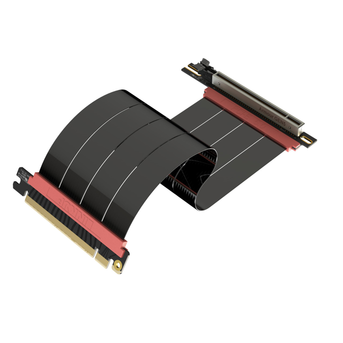 Linkup AVA5 Armor Riser PCIe 5.0 x16 GPU Riser Cable, AG-P5-33SR-025BK-v4 - Slika 1