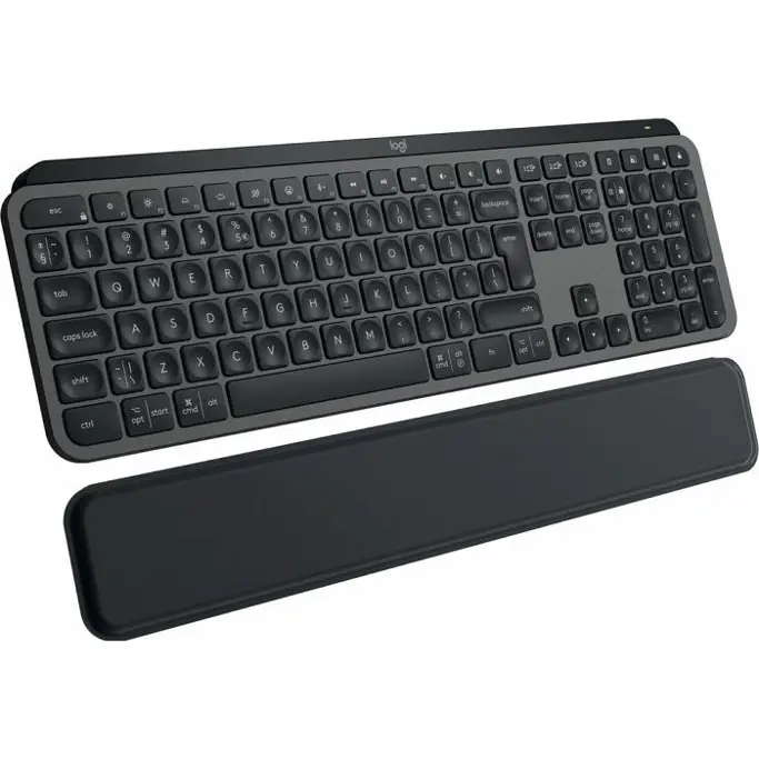 Logitech bežična tipkovnica MX Keys S Plus, with MX Palm rest, Graphite, 920-011586 - Slika 3