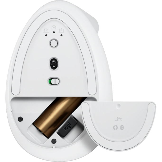 Logitech bežični miš Lift, Ergonomski, White, 910-006496 - Slika 5