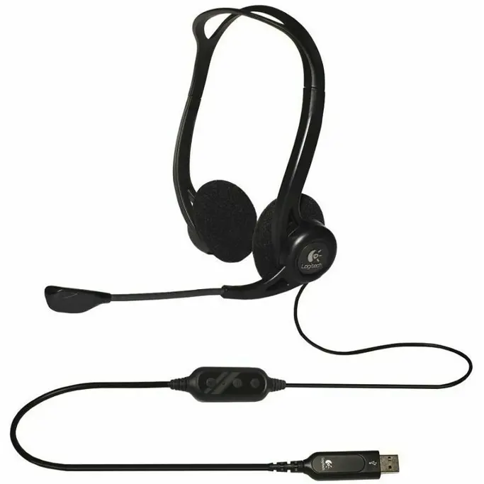 Logitech headset 960, USB, 981-000100 - Slika 2