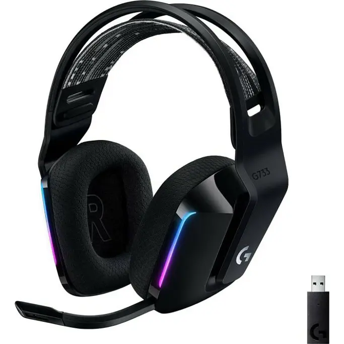 Logitech headset G733, Gaming 7.1, Black, 981-000864 - Slika 1
