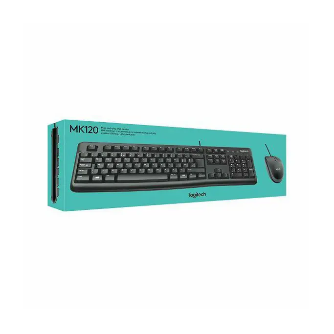 Logitech žični komplet MK120, Black, 920-002562 - Slika 10