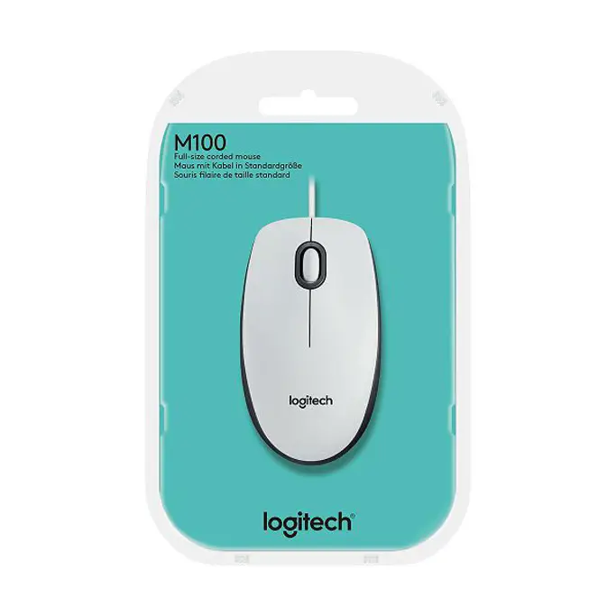 Logitech žični miš M100, White, 910-006764 - Slika 4