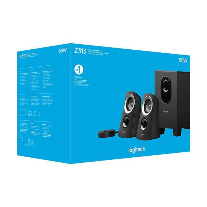 Logitech zvučnici Z313, 2.1, 980-000413 - Slika 5