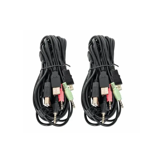 Manhattan KVM preklopnik, 1 korisnik 2 racunala, Display Port, USB 2.0, 3.5mm audio, 153546 - Slika 3