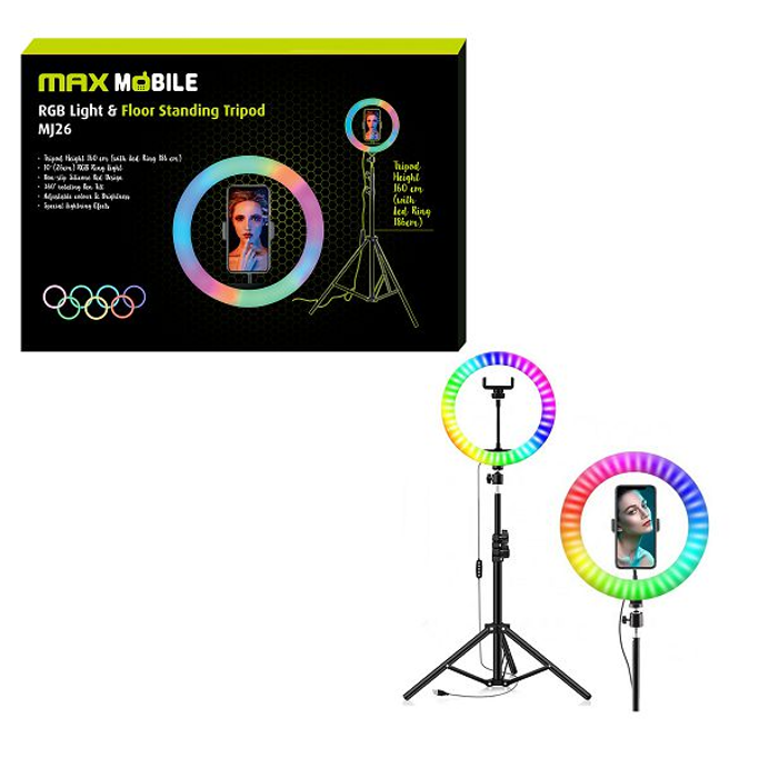 Maxmobile RGB Ring tripod, MJ26 10", MMSLFMJ26BK - Slika 1