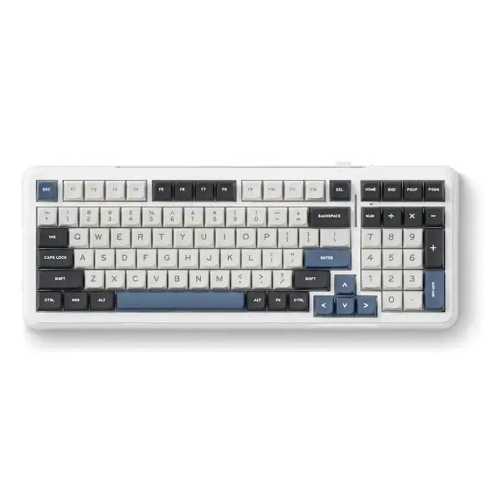 MCHOSE mehanička tipkovnica K99, bežična BT/2.4GHz, linear switch, RGB, HR znakovi, Navy Blue, K99-3A - Slika 1