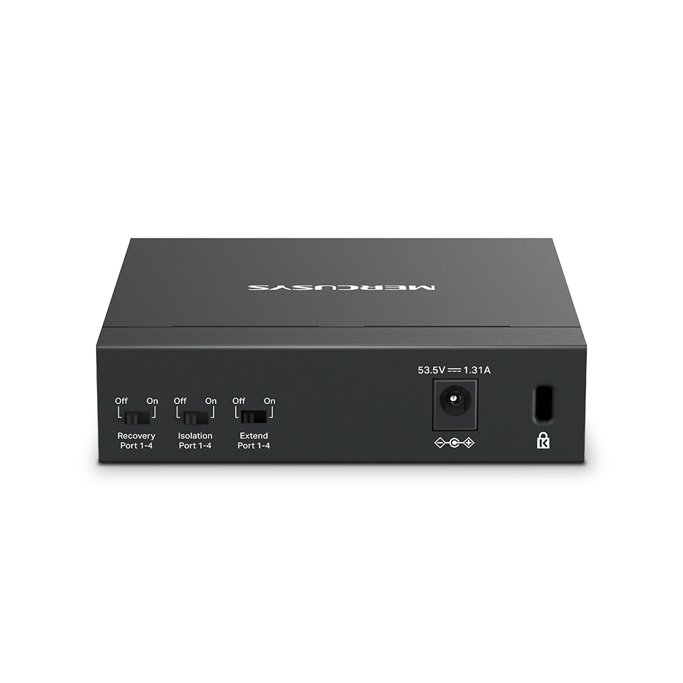 Mercusys Switch MS105GP, 5-Port Gigabit Desktop Switch, 4-Port PoE+ - Slika 3