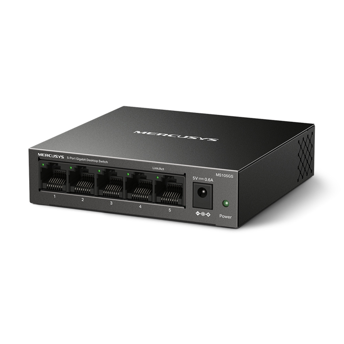 Mercusys Switch MS105GS, 5-Port 10/100/1,000Mbps, metalni - Slika 3