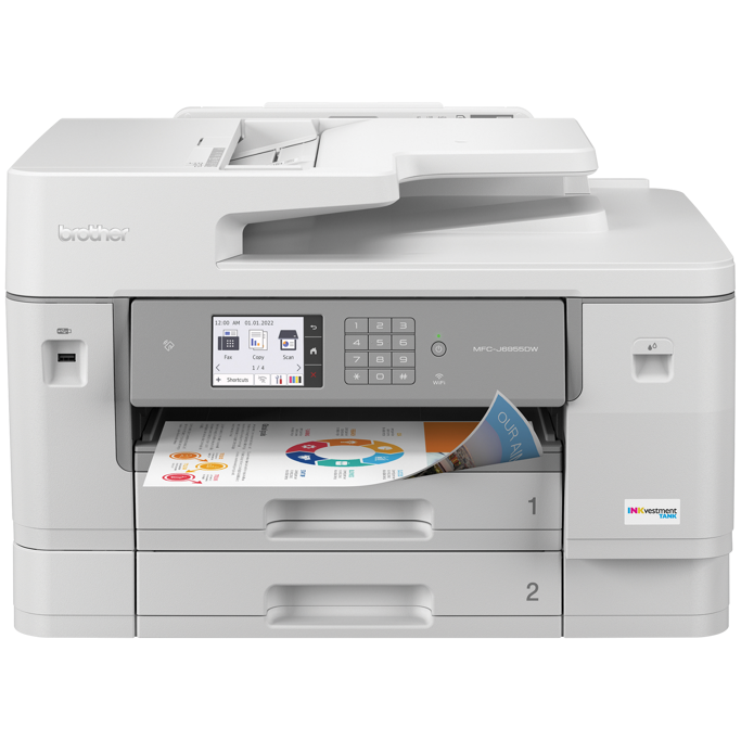 MFP Ink Jet pisač Brother MFC-J6955DWRE1 WiFi, A3, color, duplex, ADF, LAN, FAX, MFCJ6955DWRE1 - Slika 4
