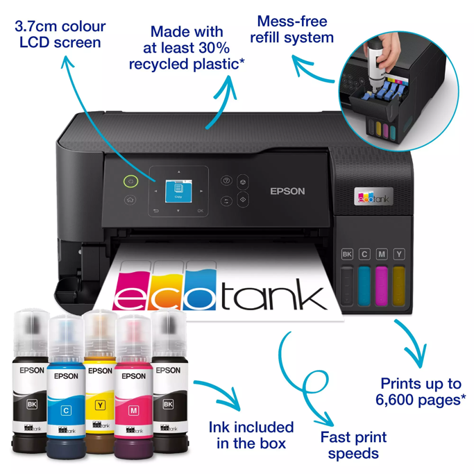 MFP Ink Jet pisač Epson L3560 EcoTank, WiFi, CISS, C11CK58403 - Slika 5