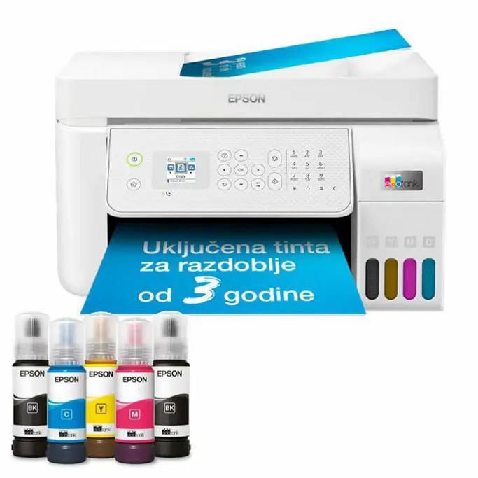 MFP Ink Jet pisač Epson L5316 EcoTank WiFi, CISS, ADF, LAN, FAX, C11CJ65413 - Slika 2