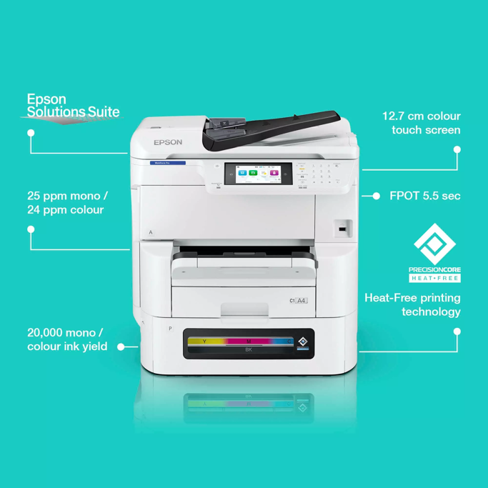 MFP Ink Jet pisač Epson WorkForce Pro EM-C8100RDWF WiFi, color, duplex, LAN, FAX, C11CL31401 - Slika 11