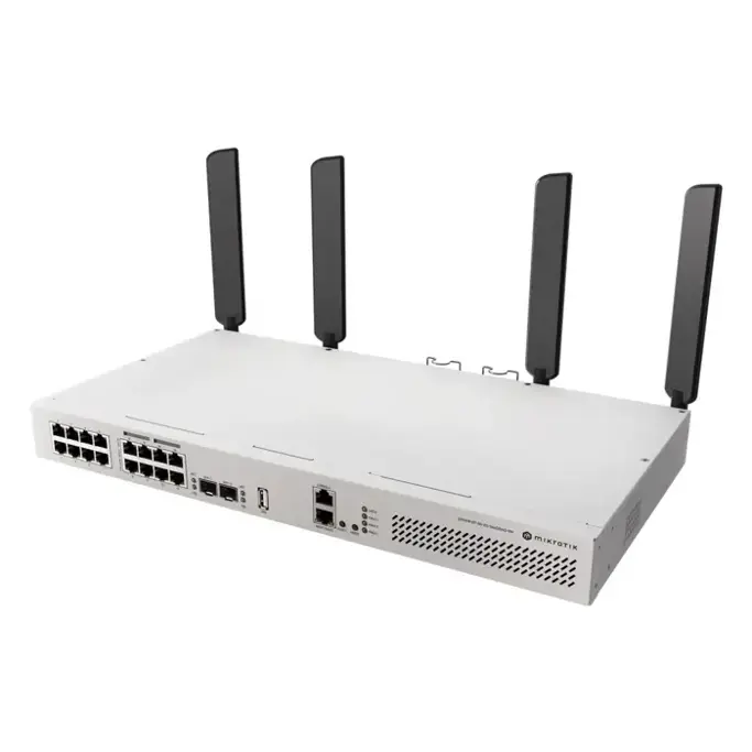 MikroTik Cloud Router Switch, CRS418-8P-8G-2S+5axQ2axQ-RM, 17xGbit, 2x10G SFP+, WiFi6, dual-band, PoE, rack-mount - Slika 2