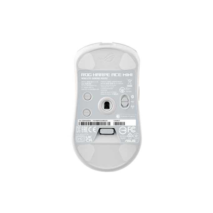 Miš ASUS ROG Harpe Ace Mini, 2.4GHz/Bluetooth, bijeli, 90MP03Z0-BMUA10 - Slika 8