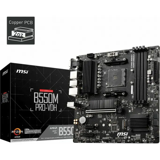 MSI B550M Pro-VDH, AMD B550, AM4, DDR4, mATX, 7C95-017R - Slika 5