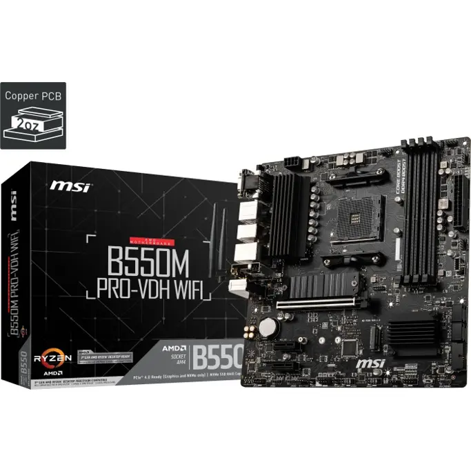 MSI B550M Pro-VDH WIFI, AMD B550, AM4, DDR4, mATX, 7C95-001R - Slika 11