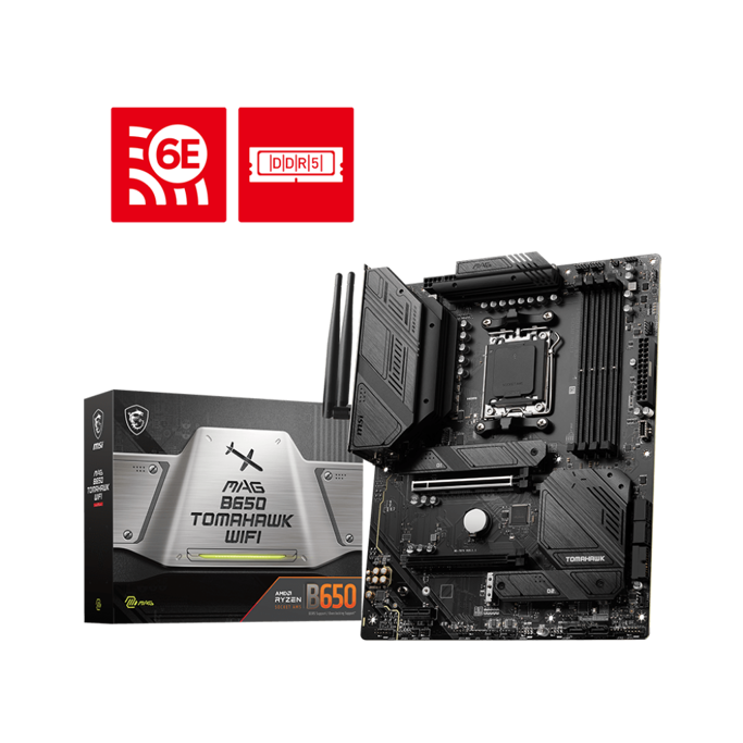 MSI MAG B650 Tomahawk WIFI, AMD B650, AM5, DDR5, ATX, 7D75-001R - Slika 1