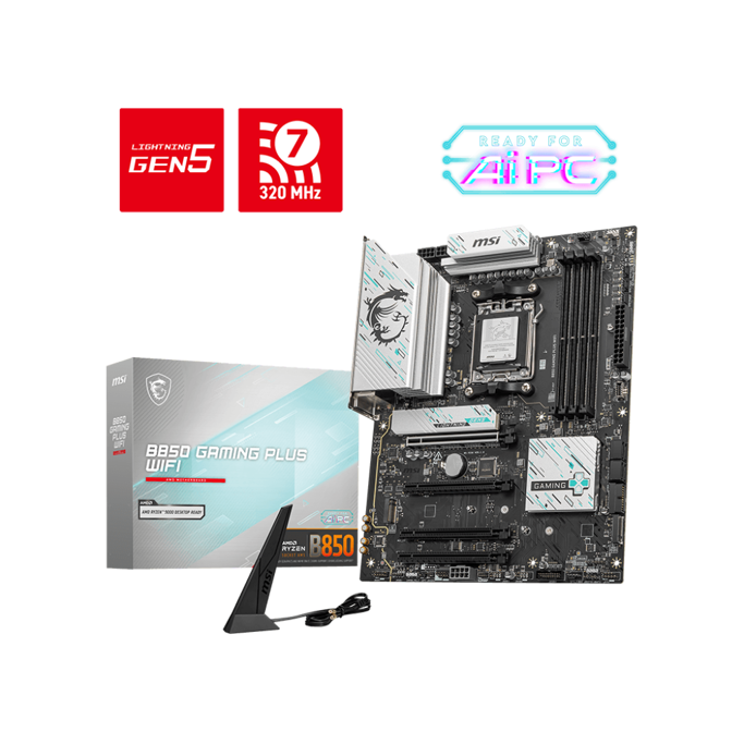 MSI B850 Gaming Plus WIFI, AMD B850, AM5, DDR5, ATX, 7E56-001R - Slika 1