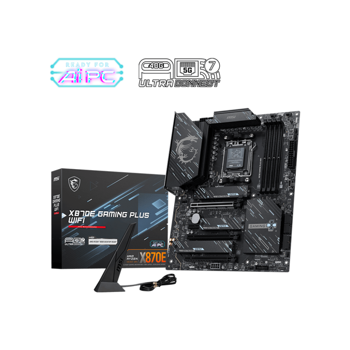 MSI MAG X870E Gaming Plus WIFI, AMD X870E, AM5, DDR5, ATX, 7E70-001R - Slika 1