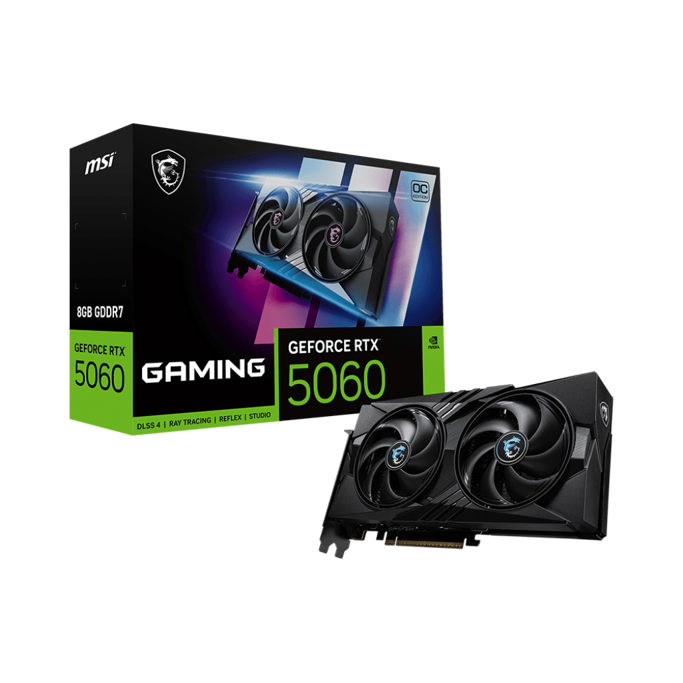 MSI RTX5060 8G Gaming 2X OC, 8GB GDDR7, NVIDIA GeForce, V537-005R, G5060-8GC - Slika 1
