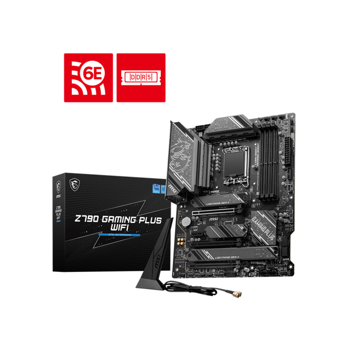 MSI Z790 Gaming Plus WIFI, Intel Z790, LGA 1700, DDR5, ATX, 7E06-026R - Slika 1