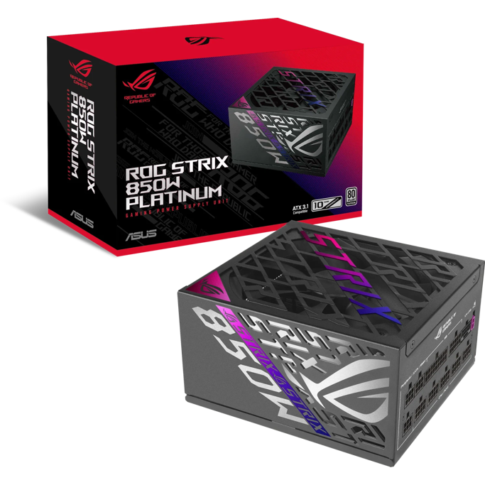Napajanje ASUS 850W ROG-STRIX-850P-G, Full modular, 80 PLUS Platinum, ATX 3.1, 90YE00W2-B0NA00 - Slika 1