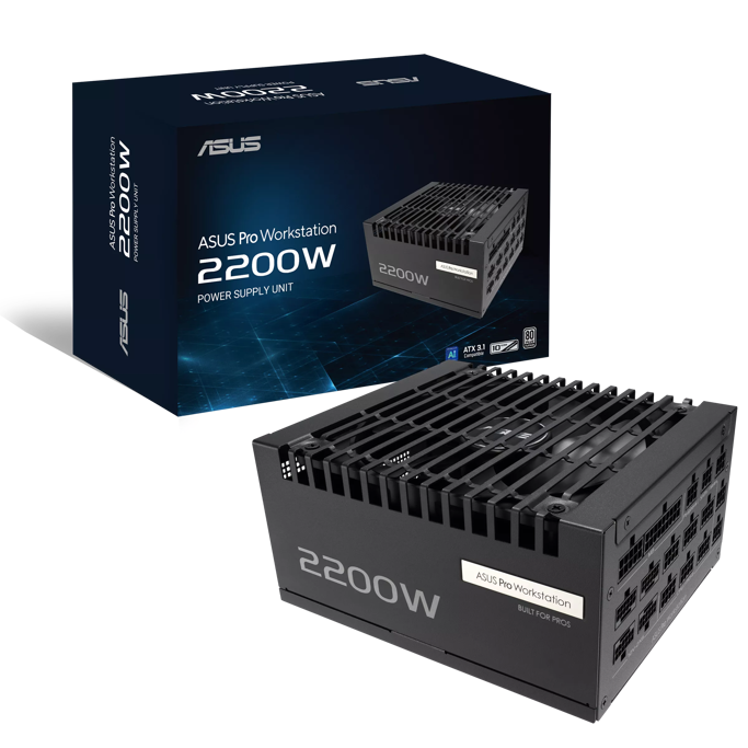 Napajanje ASUS Pro WS 2200W Platinum, Full modular, 80 PLUS Platinum, ATX 3.1, 90YE00Z1-B0NA00 - Slika 1