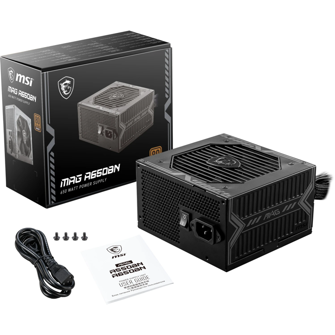 Napajanje MSI 650W MAG A650BN, 80 PLUS Bronze, 306-7ZP2B11-CE0 - Slika 4