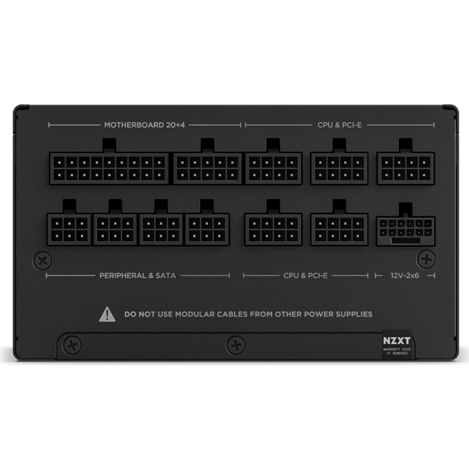 Napajanje NZXT 1200W C1200W, Full modular, 80 PLUS Gold, ATX 3.1, PA-2G2BB-EU - Slika 4